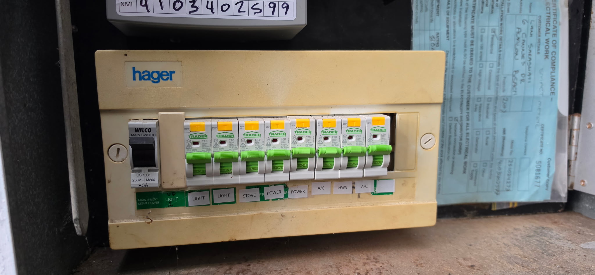 Switchboard upgrade work