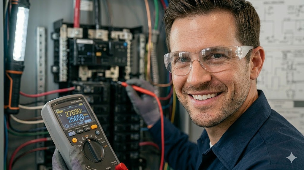 Modern switchboard installation